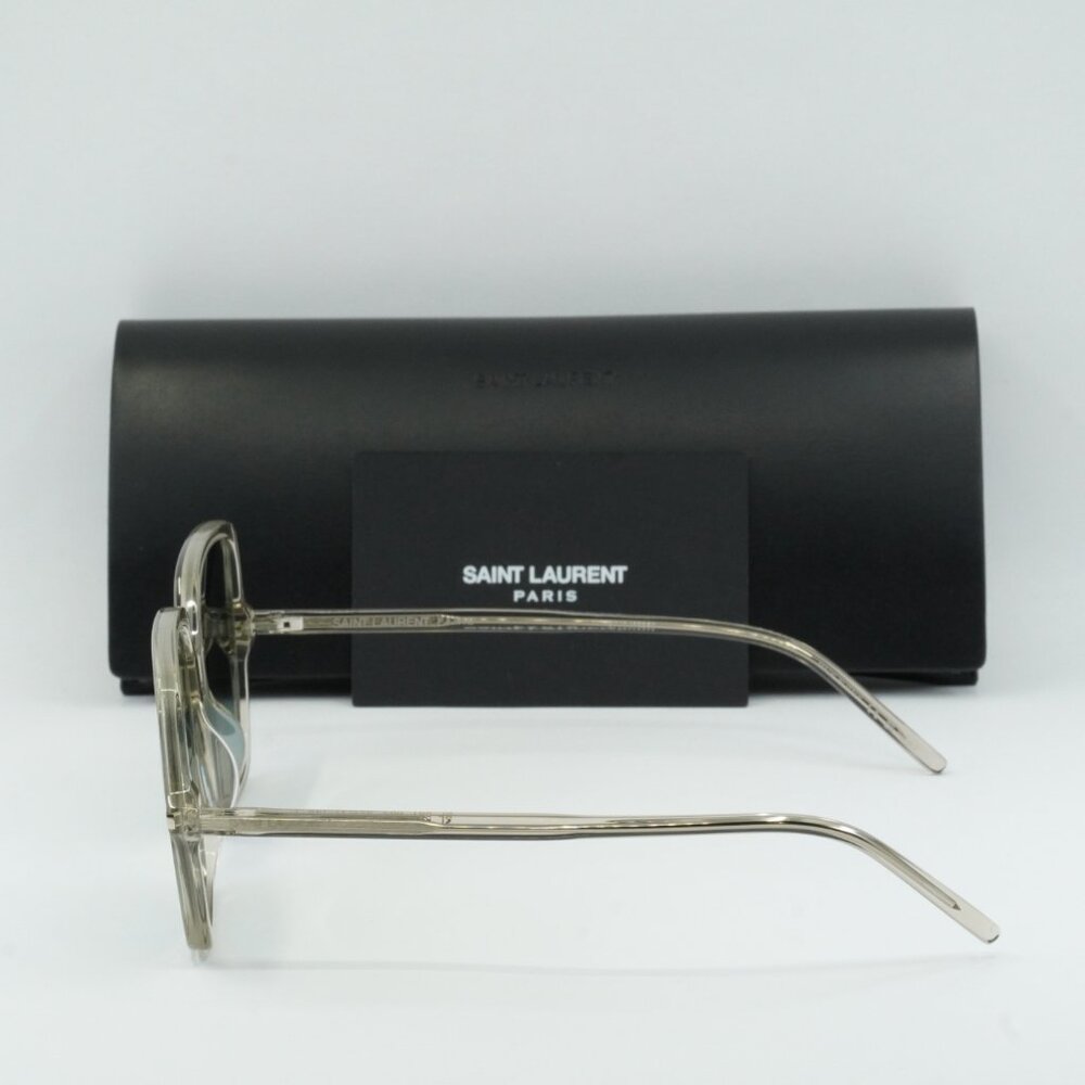 Saint Laurent SL591 003 Square Sunglasses - Beige - Picture 8 of 8